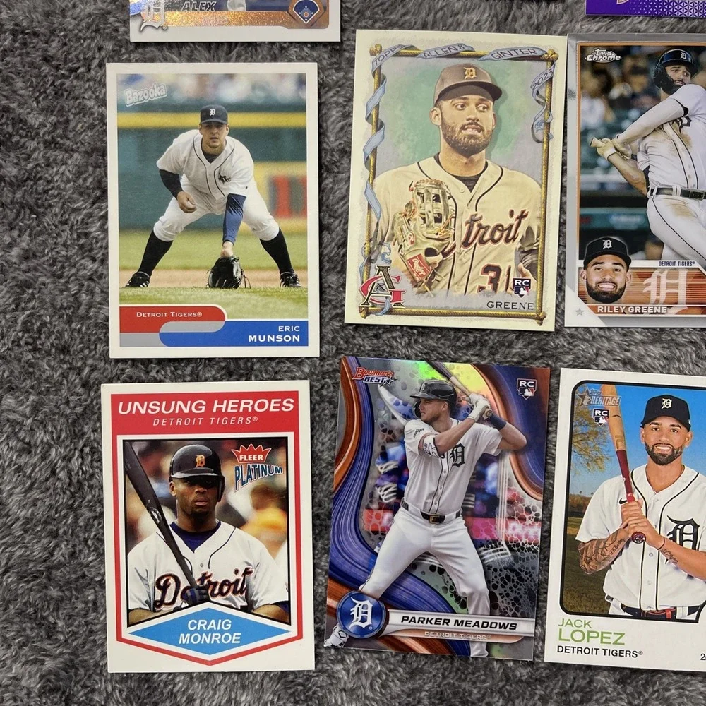 Detroit Tigers Baseball 37 Card Lot -‎ Stars, Rookies, Inserts, Parallels